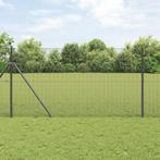 vidaXL Gelaste Draadhek - Grijs 1,4 x 10 m - Staal, Tuin en Terras, Verzenden, Nieuw, Kunststof