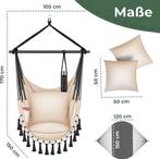 KESSER® Hangstoel Safari XXL met 2 kussens, drankhouder & bo, Tuin en Terras, Tuinmeubel-accessoires, Verzenden, Nieuw