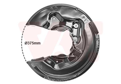 REMSCHIJF BESCHERMER VOOR AUDI A3 8P 2003-2008 1K0505436M, Auto-onderdelen, Remmen en Aandrijving, Nieuw, Ophalen of Verzenden