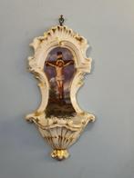 Wijwatervat - 1850-1900 - Cristo Crocifisso - 23 cm, Antiek en Kunst