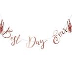 Rose Gouden Slinger Best Day Ever 1,5m, Hobby en Vrije tijd, Feestartikelen, Verzenden, Nieuw