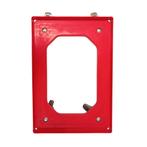 Dolly 60x40x15 Rood met 2 zwenkwielen en 2 wielen met rem,, Ophalen of Verzenden, Overige typen, Emtrade NL