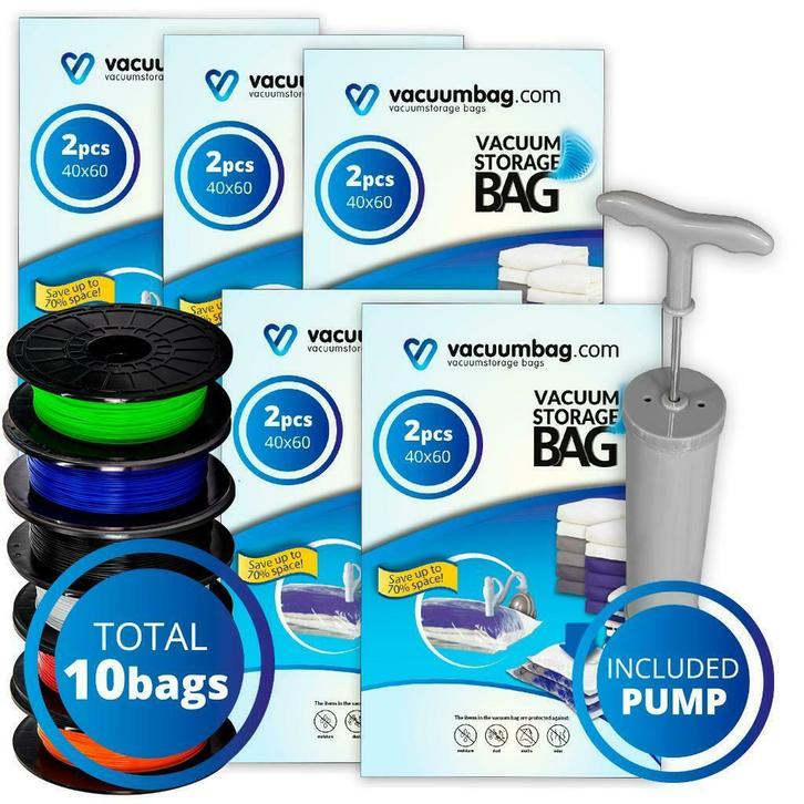 Vacuümzakken voor Filament Pakket 10 Vacuumzakken + Pomp, Computers en Software, 3D-printerbenodigheden, Nieuw, Ophalen of Verzenden