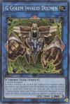 G Golem Invalid Dolmen (  Yu-Gi-Oh TCG Secret Rare Kaarten)