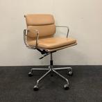 Design bureaustoel, Vitra soft Pad Chair EA 217, bruin leder, Huis en Inrichting, Ergonomisch, Gebruikt, Ophalen of Verzenden