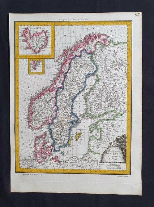 Europa - Scandinavië / Denemarken / Zweden / Noorwegen /, Boeken, Atlassen en Landkaarten
