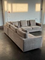 Linteloo Mauro Design Bank | Greige (NIEUWSTAAT), 300 cm of meer, Ophalen of Verzenden, Zo goed als nieuw, Bank Hoekbank Bankstel Bankje Loungebank Banken Chaise Lounge