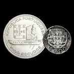 Portugal. 2 Silver (1x 5 Escudos + 1x 1000 Escudos) Coins