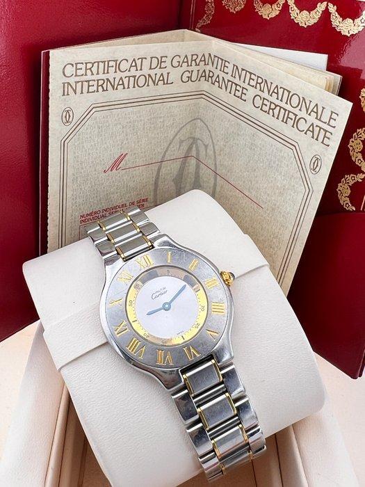 Cartier - Must de Cartier 21 - 1330 - Dames - 1990, Sieraden, Tassen en Uiterlijk, Horloges | Heren