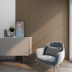 [NEU.HOLZ] Akoestisch Wandpaneel Vang set van 4 mdf 2,88 m², Doe-het-zelf en Verbouw, Verzenden, Nieuw