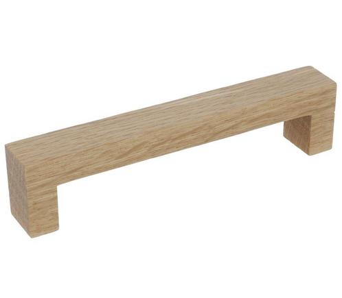 Greep Bench Recht Eiken gelakt 128 mm, Doe-het-zelf en Verbouw, Hang- en Sluitwerk, Verzenden