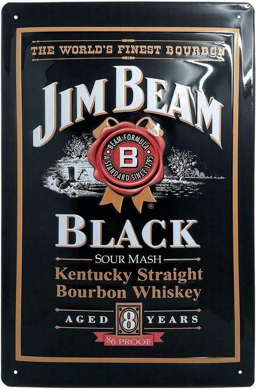 Jim Beam reclamebord, Verzamelen, Merken en Reclamevoorwerpen, Nieuw, Verzenden