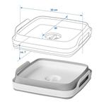 ProPlus Opvouwbare afwasteil met afvoerstop - 30 x 30 x 2..., Huis en Inrichting, Keuken | Keukenbenodigdheden, Ophalen of Verzenden