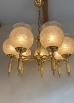 Plafondlamp - Gelakt messing, Gelakt messing, Muranoglas -, Antiek en Kunst