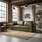 Leren bank Flow - 2,5 zits, Huis en Inrichting, Banken | Bankstellen, Nieuw, Ophalen of Verzenden, Rechte bank, Modern