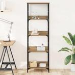 vidaXL Boekenrek 50x33x153 cm bewerkt hout artisanaal, Huis en Inrichting, Kasten | Boekenkasten, Verzenden, Nieuw, Overige houtsoorten
