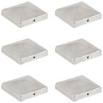 vidaXL Paalkappen 6 st piramide 101x101 mm gegalvaniseerd, Tuin en Terras, Tuinhekken en Hekwerk, Verzenden, Nieuw