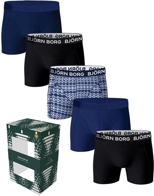 Bjorn Borg Boxers Cotton Stretch 5-Pack Blauw maat XXL Heren, Kleding | Heren, Ondergoed, Boxer, Verzenden