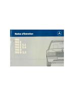 1987 MERCEDES BENZ 190 INSTRUCTIEBOEKJE FRANS, Auto diversen