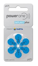 PowerOne Cochlear Implant Plus CI 675 BLAUW hoorbatterijen, Diversen, Verpleegmiddelen, Nieuw, Ophalen of Verzenden