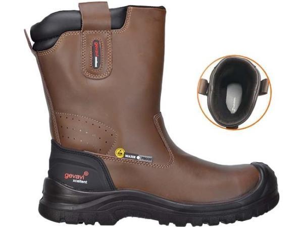 Veiling - Gevavi GX94 Lecce Werklaars S3 Bruin - Bruin - 40, Tuin en Terras, Werkkleding