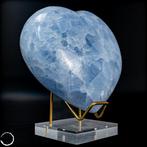 Natuurlijk HEMELBLAUW CALCIETKRISTAL Hart- 662.26 g