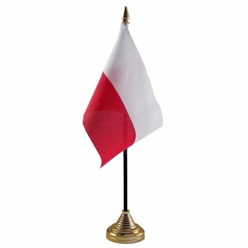 Polen versiering tafelvlag 10 x 15 cm - Polen versiering, Hobby en Vrije tijd, Feestartikelen, Ophalen of Verzenden