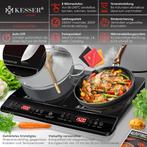 KESSER® Inductie Kookplaat - 2100W - 2 kookzones 28cm - Zwar, Verzenden, Nieuw