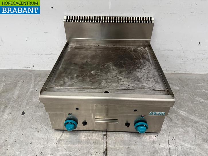 RVS MBM Bakplaat Grillplaat 60 cm GAS Horeca, Zakelijke goederen, Horeca | Keukenapparatuur, Gebruikt, Ophalen of Verzenden