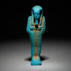 Oud-Egyptisch Faience Sjabti. Late periode, 664 - 332 v.Chr.