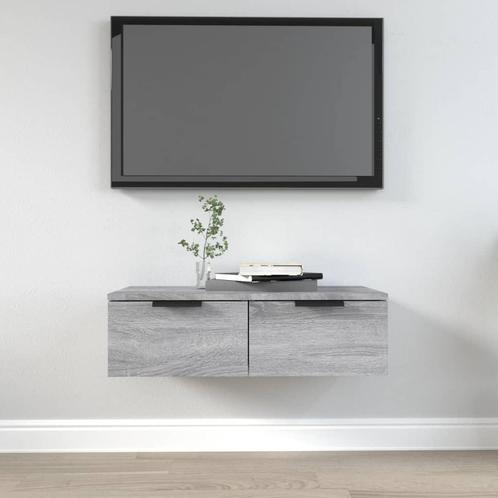 vidaXL Wandkast 68x30x20 cm bewerkt hout grijs sonoma, Huis en Inrichting, Kasten | Overige, Nieuw, Verzenden