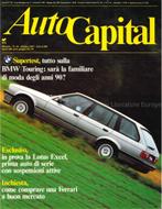 1987 AUTOCAPITAL MAGAZINE 10 ITALIAANS, Nieuw, Author