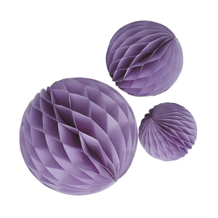 Paarse Honeycomb 3st, Hobby en Vrije tijd, Feestartikelen, Nieuw, Verzenden