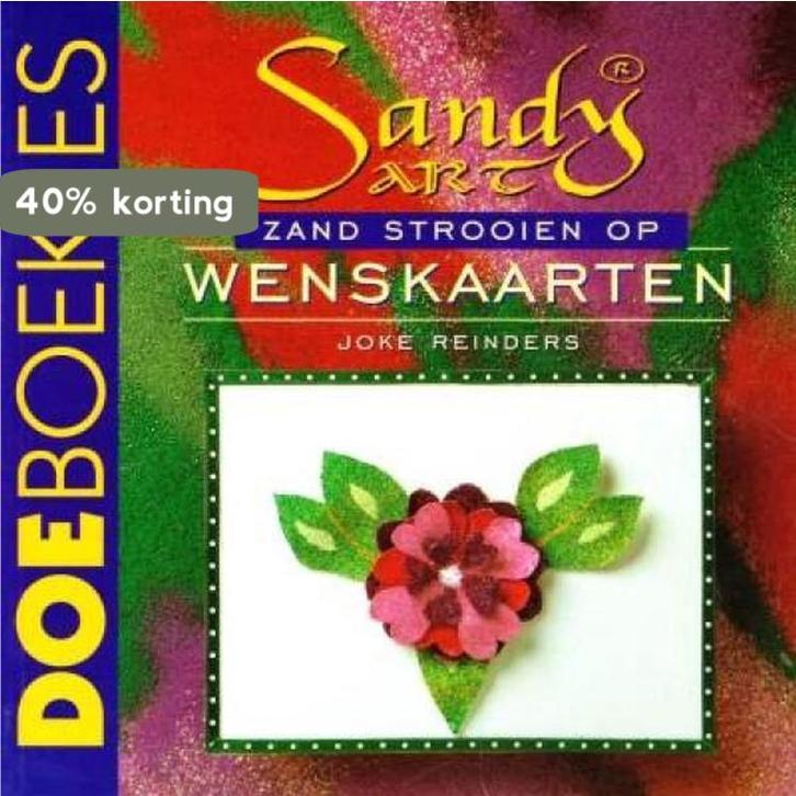 Sandy Art zand strooien op wenskaarten / Doeboekjes, Boeken, Hobby en Vrije tijd, Zo goed als nieuw, Verzenden