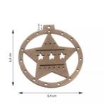 Ruhhy Houten kerstballen - Bruin/Beige - 10 stuks, Diversen, Kerst, Ophalen of Verzenden, Nieuw