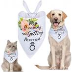 Honden of katten bandana My Humans are getting Married Flowe, Dieren en Toebehoren, Katten-accessoires, Verzenden, Nieuw