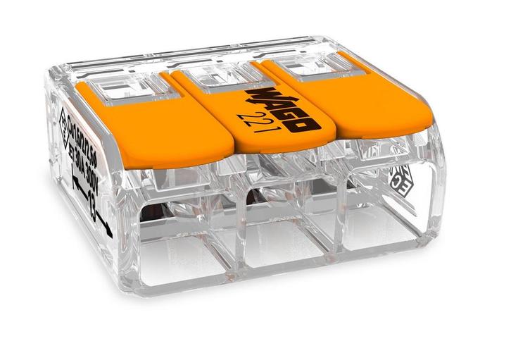 WAGO verbindingsklemmen 3-voudig per stuk, Doe-het-zelf en Verbouw, IJzerwaren en Bevestigingsmiddelen, Nieuw, Ophalen of Verzenden