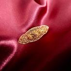 Vintage gouden Zeeuwse knoop broche | filigrain techniek, Goud, Gebruikt, Ophalen of Verzenden, Overige kleuren