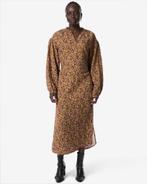 HEMA Damesjurk Inez bloemen khaki, Kleding | Dames, Jurken, Verzenden, Nieuw