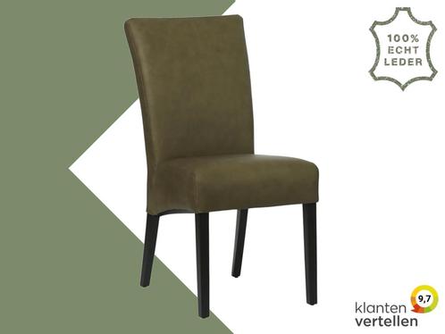 Leren eetkamerstoel Just, Huis en Inrichting, Stoelen, Eén, Overige kleuren, Nieuw, Leer, Ophalen of Verzenden