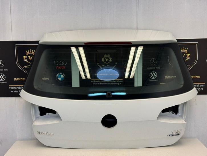 VW Golf VII AUA achterklep bj.2016 kleur wit LC9A, Auto-onderdelen, Carrosserie en Plaatwerk, Gebruikt, Volkswagen, Achter, Achterklep