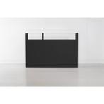 Zwarte toonbank met vitrineglas C-PGD-001.BLK