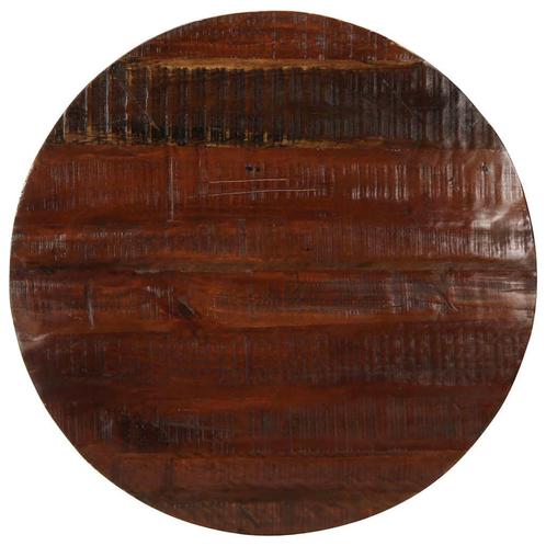 vidaXL Tafelblad rond Ø 70x3,8 cm massief gerecycled hout, Huis en Inrichting, Tafels | Eettafels, Nieuw, Verzenden