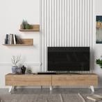 [en.casa] TV-meubel met plankenset Saarijärvi eiken, Nieuw, Verzenden