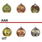 LED Hanglamp 3D - Ovaal - Chroom Glas, Huis en Inrichting, Ophalen of Verzenden, Nieuw, Glas, Minder dan 50 cm