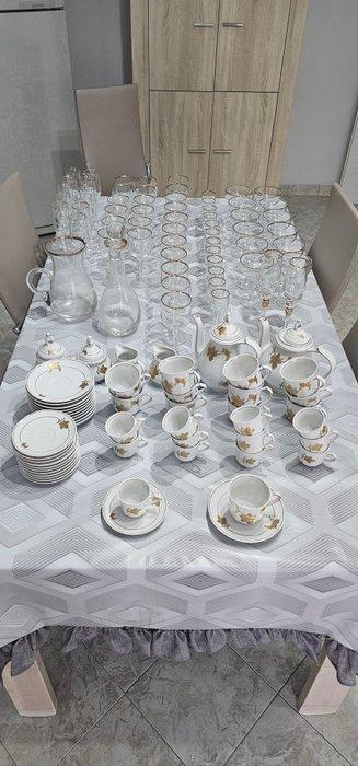 Tafelservies voor 12 (12) - Porselein, Glas, Antiek en Kunst, Antiek | Meubels | Tafels