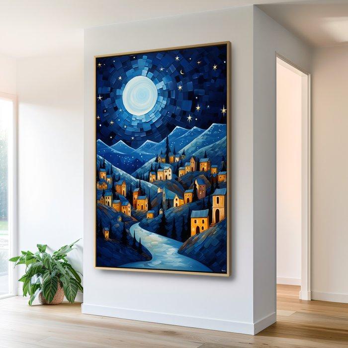 Felix van Horst - Twilight Town (XXL), Antiek en Kunst, Kunst | Designobjecten