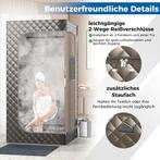 Mobiele sauna - Draagbare sauna - Stoomsauna - 91x91x183 - G, Huis en Inrichting, Verzenden, Zo goed als nieuw