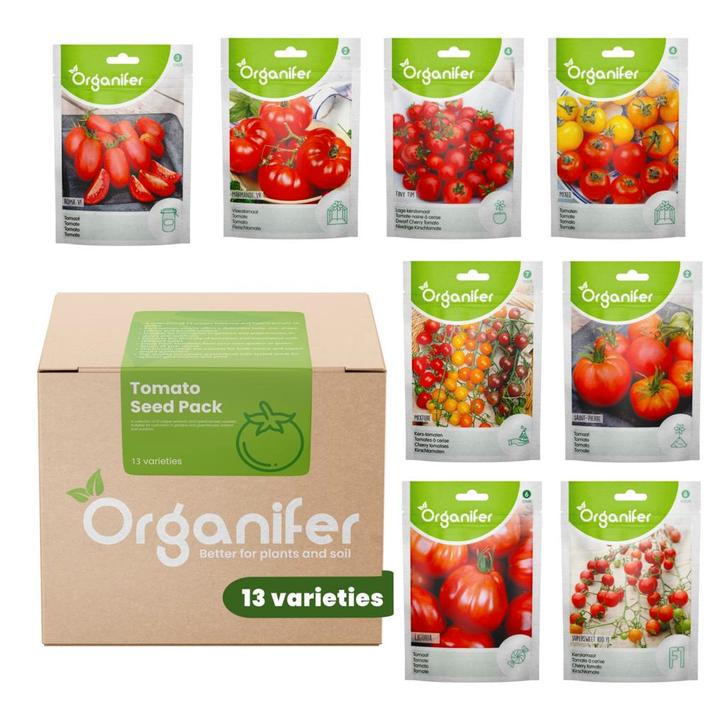 Tomatenzaden Pakket - 13 Soorten, Tuin en Terras, Bloembollen en Zaden, Gehele jaar, Volle zon, Verzenden