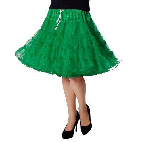 Petticoat rok groen, Hobby en Vrije tijd, Feestartikelen, Feestartikel, Nieuw, Verzenden